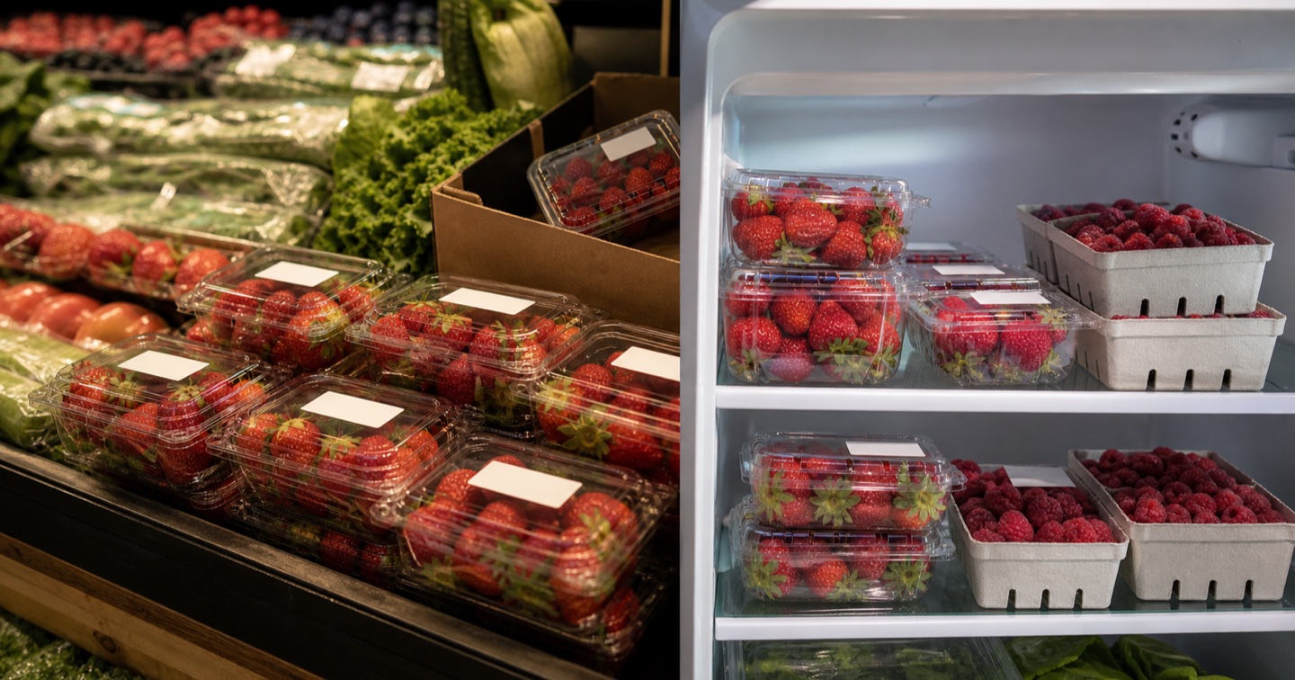 High-turnover produce and freshness editorial image